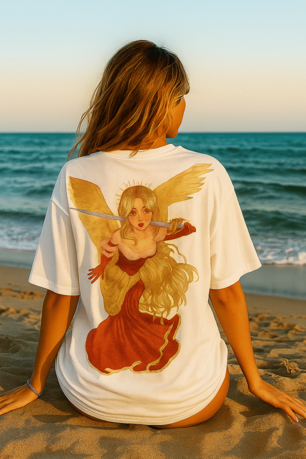 angel of dawn oversize t shirt