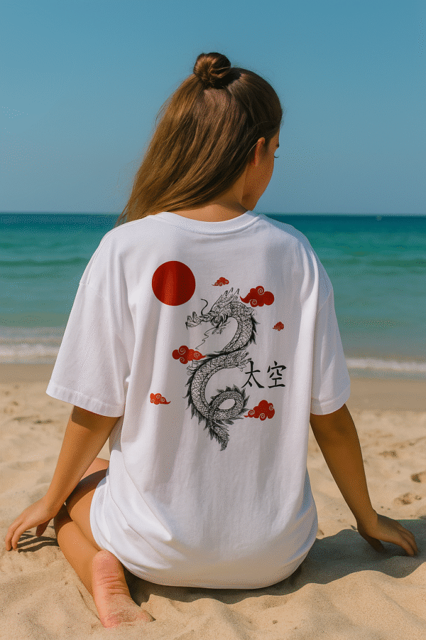 sky serpent oversize t shirt